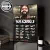 New Orleans Saints 2025 NFL Schedule Match Dates Home Decor Poster Canvas