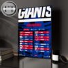 Las Vegas Raiders 2025 NFL Schedule Preseason Home Decor Poster Canvas