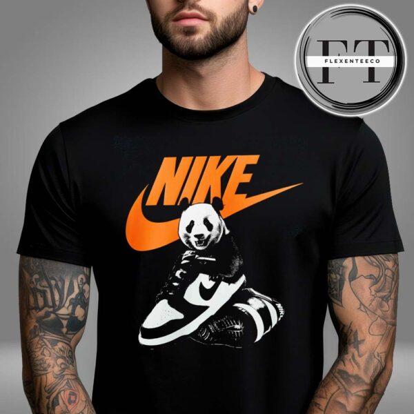 Nike Black Panda Dunk Low Sneakers Unisex T-Shirt