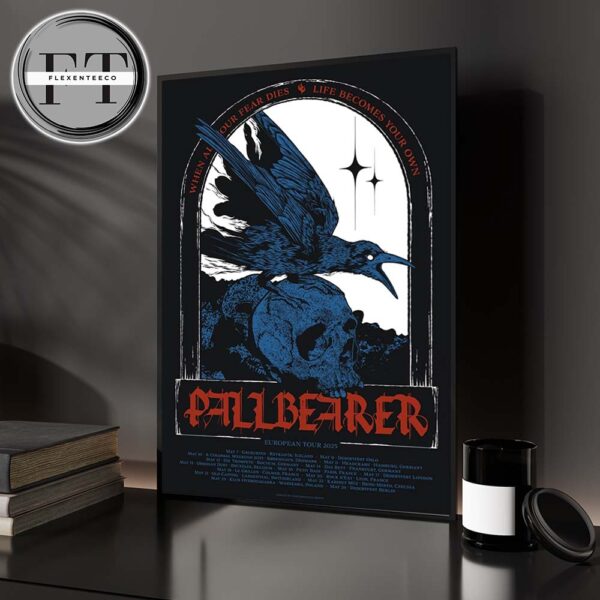 Pallbearer European Tour 2025 On May 2025 Schedule Home Decor Poster Canvas