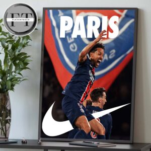 Paris Saint Germain X Nike 13th Title Is For Paris Home Decor Poster Canvas
