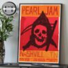 Pearl Jam Nashville Tennessee 2025 At Bridgestone Arena On May 6 2025 Dark Matter World Tour 2025 The Reaper Art Home Decor Poster Canvas