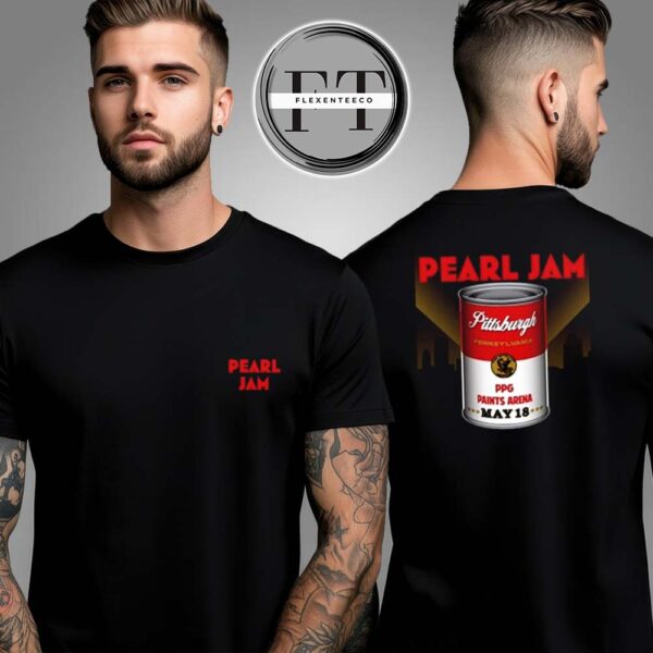 Pearl Jam Nigh 2 At PPG Paints Arena In Pittsburgh PA On May 18 2025 Event Two Sided Unisex T-Shirt