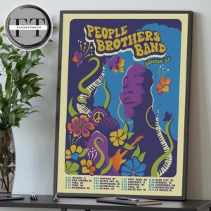People Brothers Band Summer’25 Tour Schedule Home Decor Poster Canvas