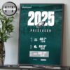 Philadelphia Eagles 2025 NFL Schedule Match Dates Home Decor Poster Canvas