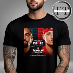 Philadelphia Eagles Versus Kansas City Chiefs Super Bowl Rematch In Week 2 On September 13 2025 NFL Schedule Unisex T-Shirt