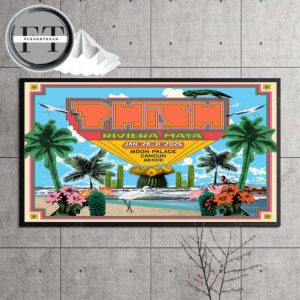 Phish Riviera Maya At Moon Palace In Cancun Mexico On Jan 28-31 2026 Home Decor Poster Canvas