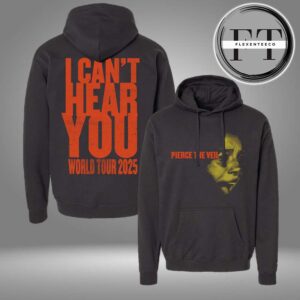 Pierce The Veil Black Screamer I Can’t Hear You World Tour 2025 Two Sided Hoodie Shirt