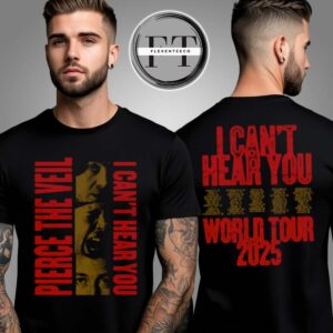 Pierce The Veil Pepper Vertical I Can’t Hear You World Tour 2025 Two Sided Unisex T-Shirt