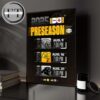 Washington Commanders 2025 NFL Schedule Primetime Games Match Dates Home Decor Poster Canvas