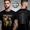Powerwolf Latin American Crusade 2025 Tour Cities Two Sided Unisex T-Shirt