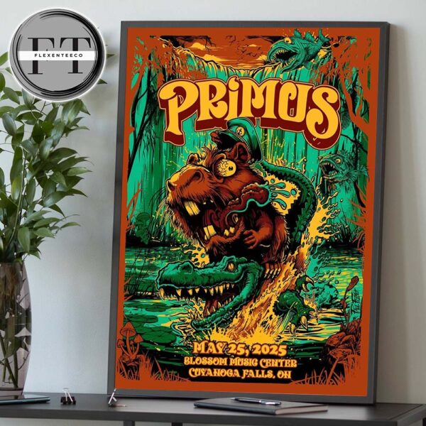 Primus Sessanta V2.0 At Blossom Music Center In Cuyahoga Falls OH On May 25 2025 Home Decor Poster Canvas