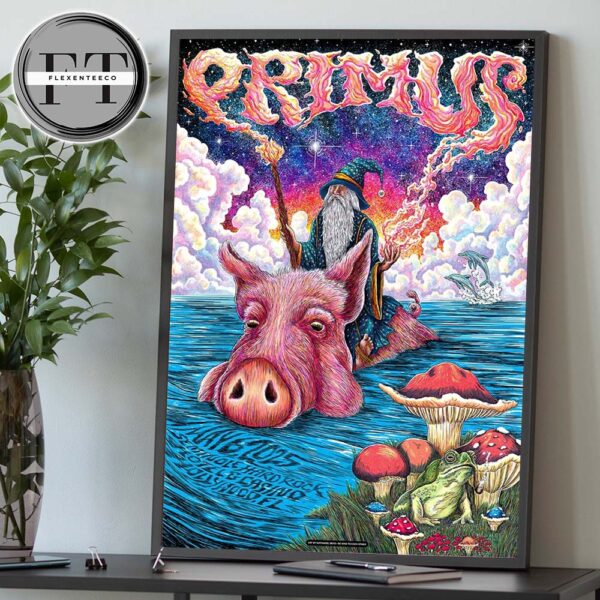 Primus Sessanta V2.0 At Hard Rock Live In Hollywood FL On May 6 2025 Home Decor Poster Canvas