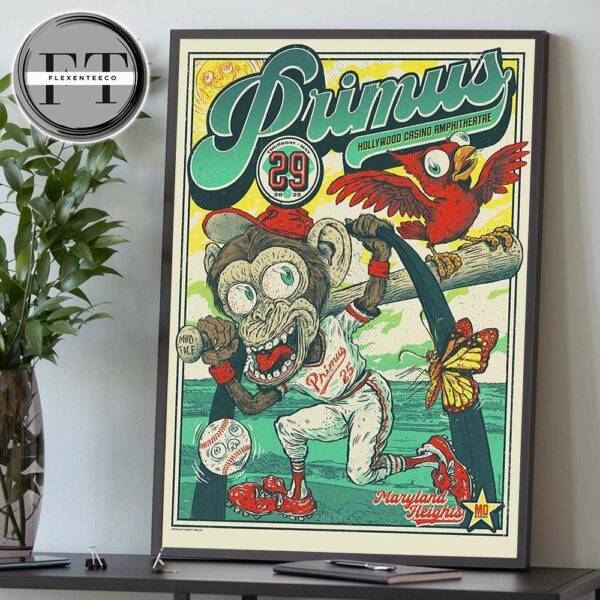 Primus Sessanta V2.0 At Hollywood Casino Amphitheater In Maryland Heights MO On May 29 2025 Home Decor Poster Canvas