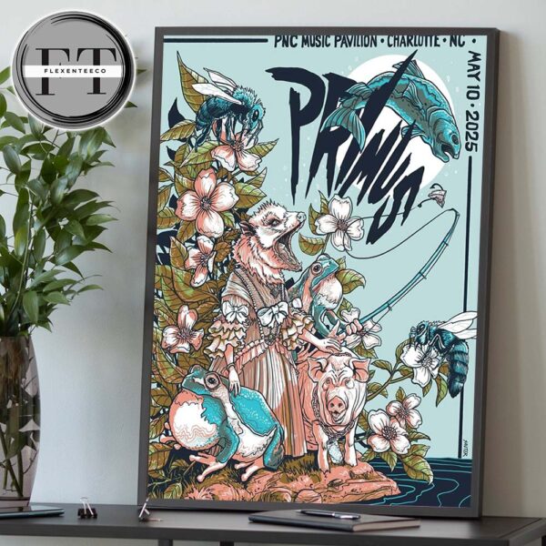 Primus Sessanta V2.0 At PNC Music Pavilion In Charlotte NC On MAy 10 2025 Home Decor Poster Canvas