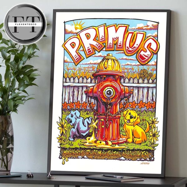 Primus Sessanta V2.0 At Ruoff Music Center In Noblesville IN On May 24 2025 Home Decor Poster Canvas
