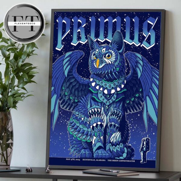 Primus Sessanta V2.0 At The Orion Amphitheater In Huntsville AL On May 4 2025 Home Decor Poster Canvas