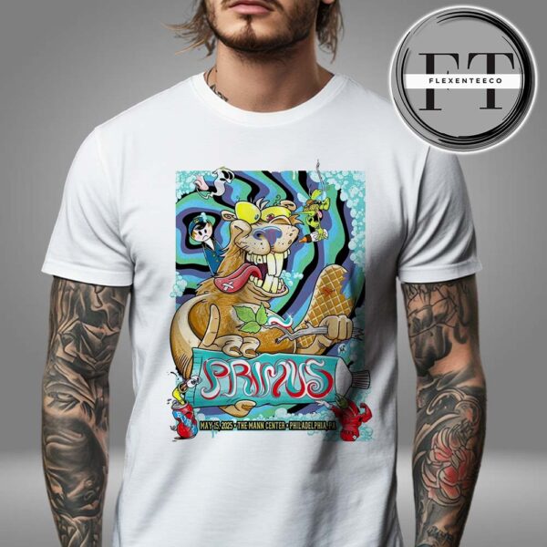 Primus Sessanta V2.0 TD Pavilion At The Mann Center In Philadelphia PA On May 15 2025 Unisex T-Shirt