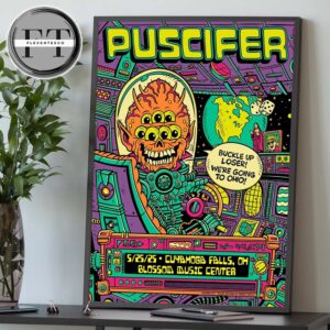 Puscifer Sessanta V2.0 At Blossom Music Center In Cuyahoga Falls OH On May 25 2025 Home Decor Poster Canvas