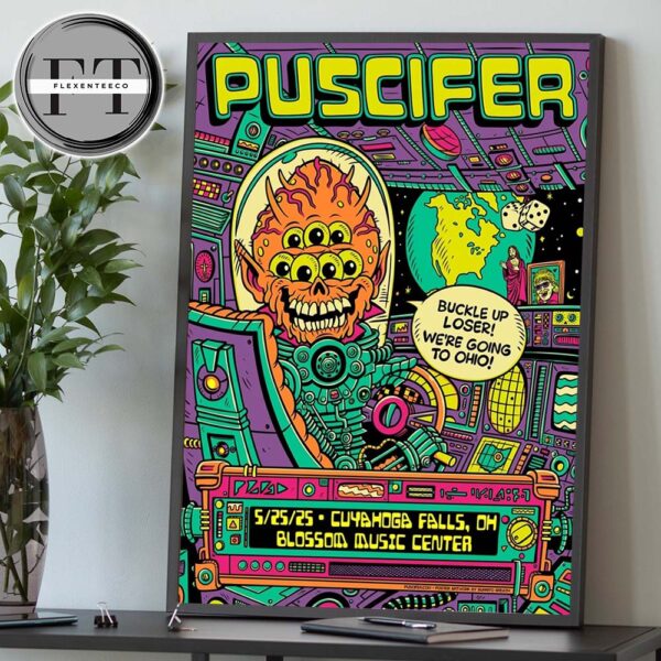 Puscifer Sessanta V2.0 At Blossom Music Center In Cuyahoga Falls OH On May 25 2025 Home Decor Poster Canvas