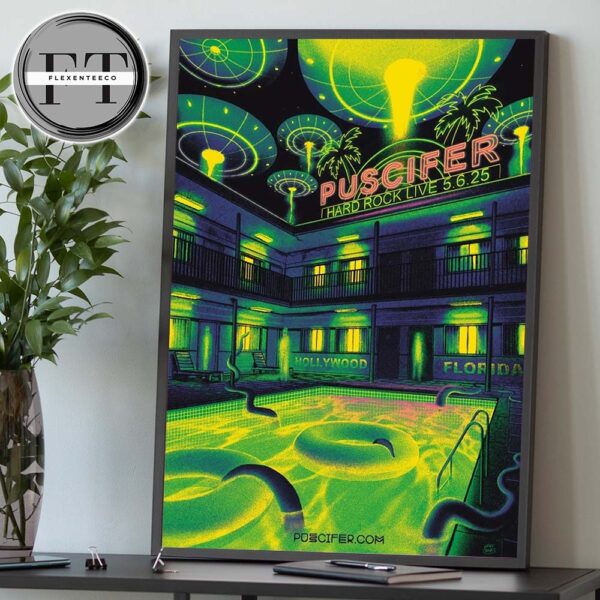 Puscifer Sessanta V2.0 At Hard Rock Live In Hollywood FL On May 6 2025 Home Decor Poster Canvas