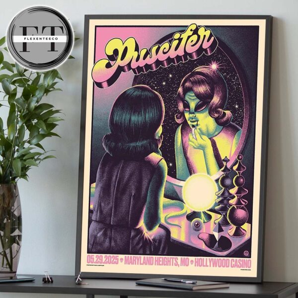 Puscifer Sessanta V2.0 At Hollywood Casino Amphitheater In Maryland Heights MO On May 29 2025 Home Decor Poster Canvas