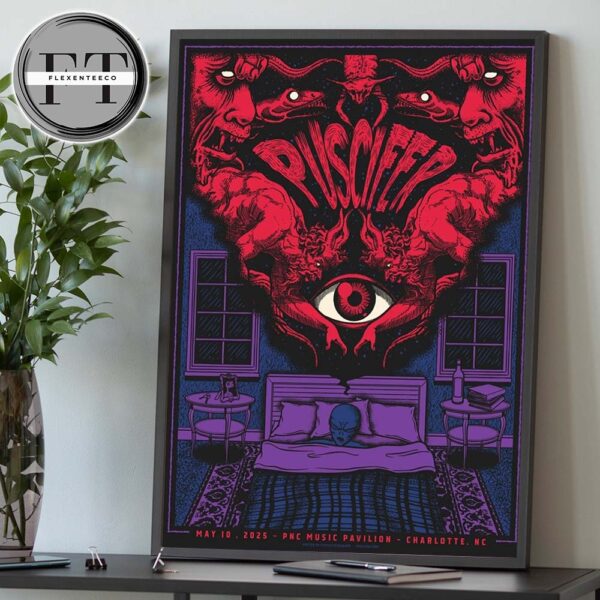 Puscifer Sessanta V2.0 At PNC Music Pavilion In Charlotte NC On MAy 10 2025 Home Decor Poster Canvas