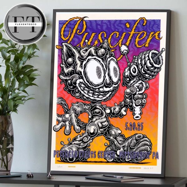 Puscifer Sessanta V2.0 At Petersen Events Center In Pittsburgh PA On May 20 2025 Home Decor Poster Canvas