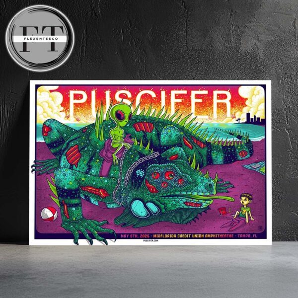 Puscifer Sessanta V2.0 At Union Amphitheatre In Tampa Florida On May 8 2025 Home Decor Poster Canvas