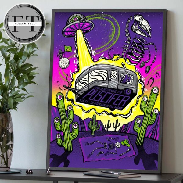 Puscifer Sessanta V2.0 TD Pavilion At The Mann Center In Philadelphia PA On May 15 2025 Home Decor Poster Canvas