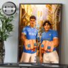 SSC Napoli Crowned Champions Scudetto Serie A 2024-2025 Campioni d’Italia Home Decor Poster Canvas