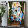 SSC Napoli Emerged Victorious In The 2024–2025 Serie A Competition Campioni d’Italia Home Decor Poster Canvas