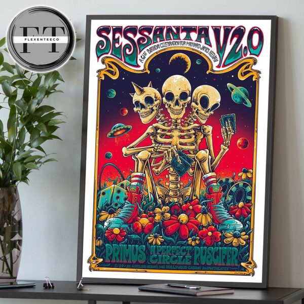 Sessanta V2.0 At Hollywood Casino Amphitheater In Maryland Heights MO On May 29 2025 Home Decor Poster Canvas