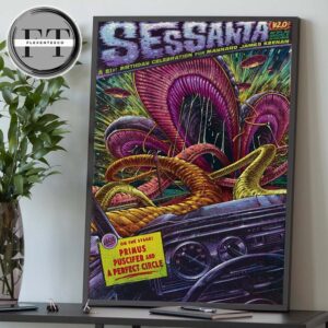 Sessanta V2.0 At PNC Music Pavilion In Charlotte NC On MAy 10 2025 A 61st Birthday Celebration For Mahnard James Keenan Home Decor Poster Canvas