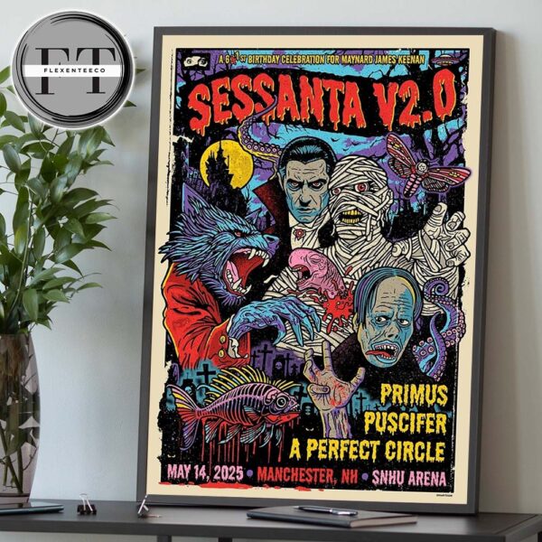 Sessanta V2.0 At SNHU Arena In Manchester NH On May 14 2025 Home Decor Poster Canvas