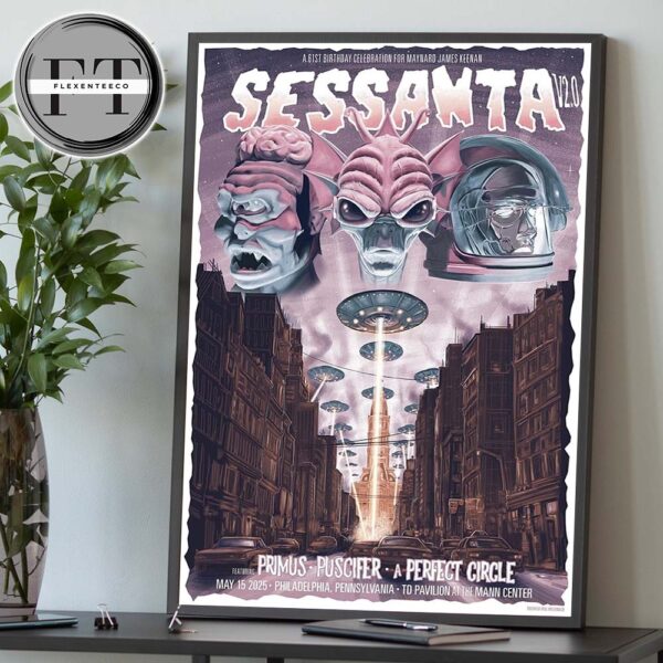 Sessanta V2.0 TD Pavilion At The Mann Center In Philadelphia PA On May 15 2025 Home Decor Poster Canvas