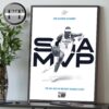 Shai Gilgeous-Alexander From Oklahoma City Thunder Reached MVP NBA Most Valuable Player 2024-25 Home Decor Poster Canvas