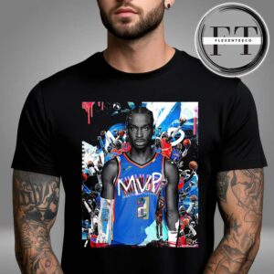 Shai Gilgeous-Alexander Of The Oklahoma City Thunder Has Been Named The NBA Most Valuable Player MVP 2024-25 Unisex T-Shirt