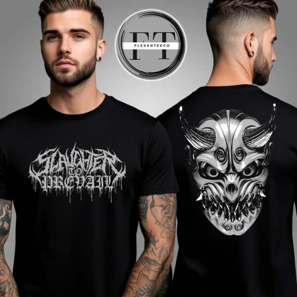 Slaughter To Prevail Oni White Two Sided Unisex T-Shirt