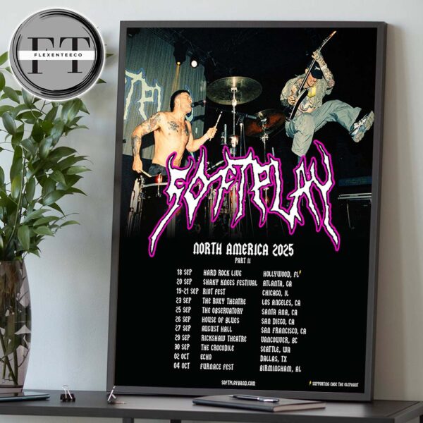 Soft Play North America Tour 2025 Schedule Home Decor Poster Canvas