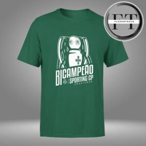 Sporting Lisbon Is The Champion Primeira Liga 2025 Logo Bicampeao Verde 24-25 Unisex T-Shirt