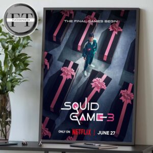 Squid Game 3 The Final Games Begin Released On June 27 2025 Home Decor Poster Canvas