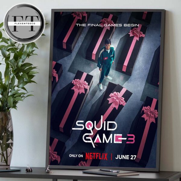 Squid Game 3 The Final Games Begin Released On June 27 2025 Home Decor Poster Canvas
