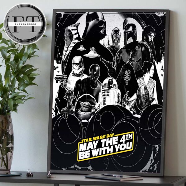 Star Wars Day May The 4th Be With You Home Decor Poster Canvas