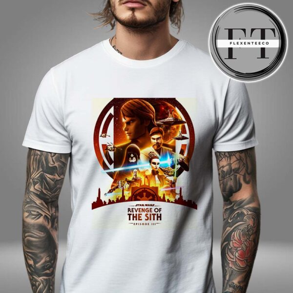 Star Wars Episode III Revenge Of The Sith 20th Anniversary Art Cover By Jason Benullo Unisex T-Shirt
