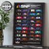 Sunday Night Football 2025 NFL Schedule Home Decor Poster Canvas