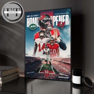 Tampa Bay Buccaneers Versus New York Jets At Raymond James Stadium On September 21 Home Opener 2025 NFL Schedule Match Dates Home Decor Poster Canvas