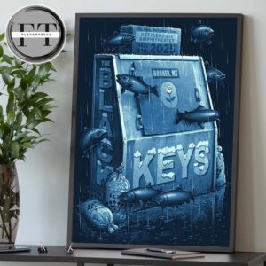 The Black Keys At Kettlehouse Amphitheater In Bonner MT On May 29 20205 No Rain No Flowers Tour Home Decor Poster Canvas