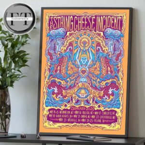 The String Cheese Incident Limited Edition Poster  Spring Tour Food Drive 2025 Keep The Dream Alive Schedule Home Decor Poster Canvas
