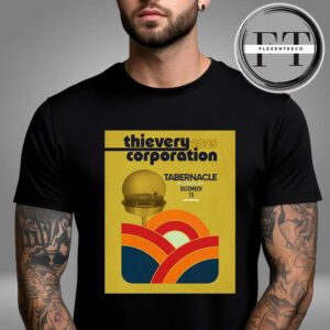 Thievery Corporation At Tabernacle In Atlanta CA On December 13 2025 Unisex T-Shirt
